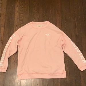pink crewneck